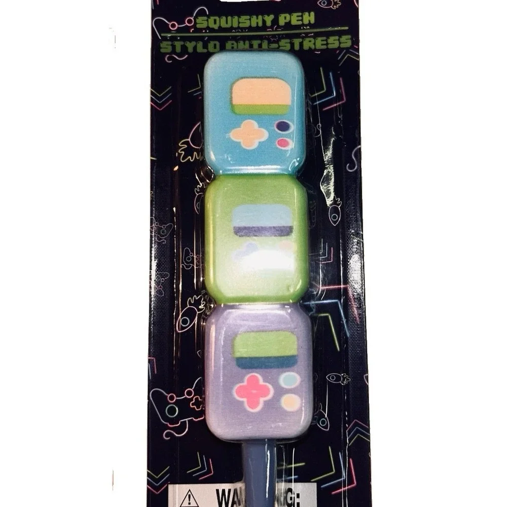 Lot of 3 Novelty Erasers Packs 3D Makeup Girly Donuts Gamer Stackable Pencil NWT